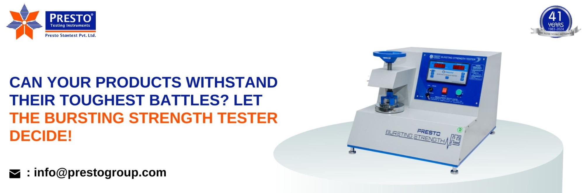 Can Your Products Withstand Their Toughest Battles? Let the Bursting Strength Tester Decide!